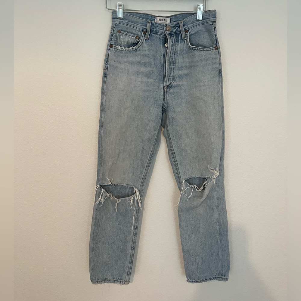 Agolde Light Wash Denim Jeans